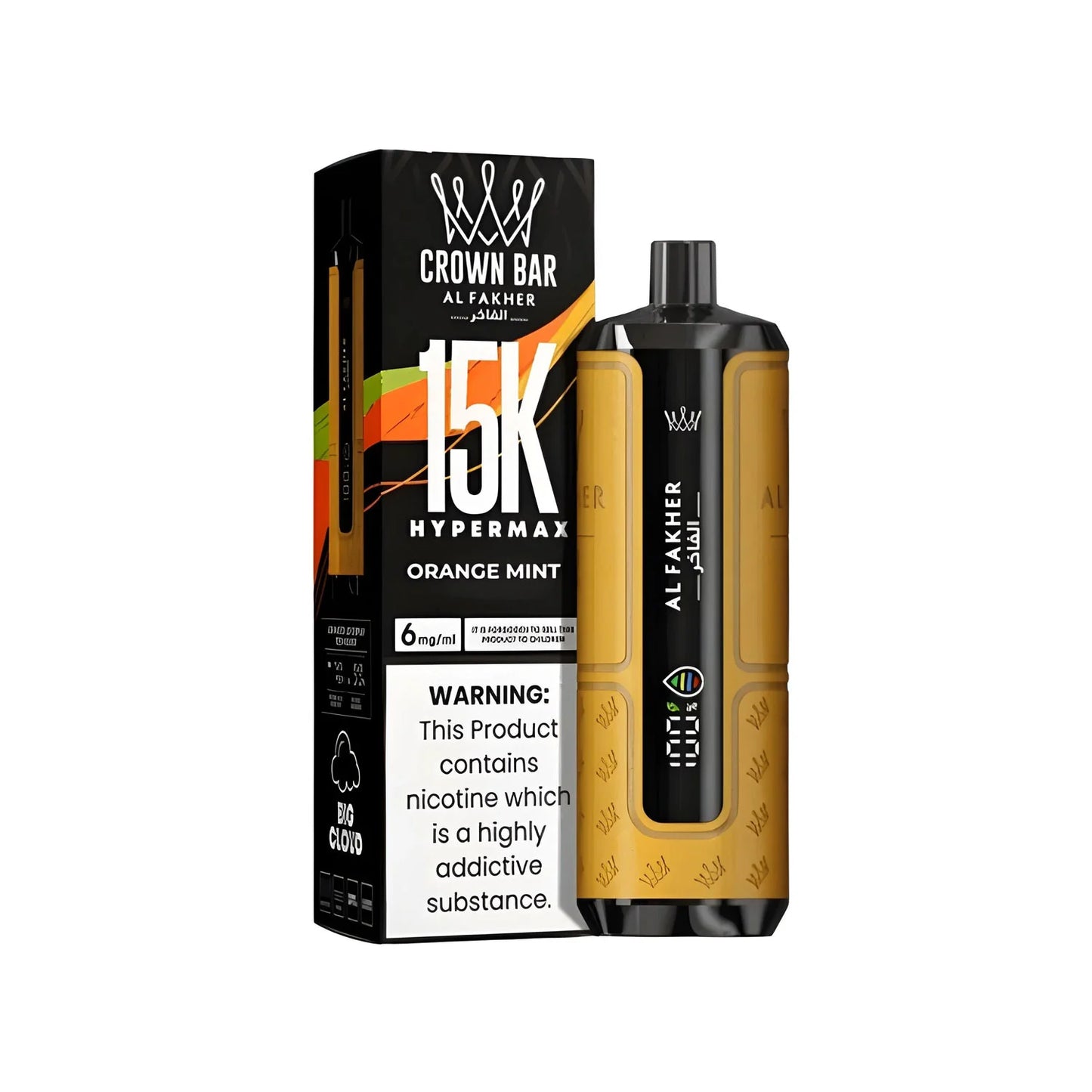 Al Fakher Crown Bar Hypermax 15K Puff Disposable