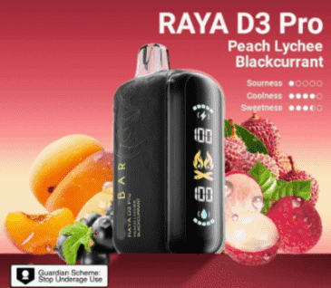 Elfbar Raya D3 Pro Disposable 30K puffs - Black Gold Edition