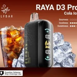 Elfbar Raya D3 Pro Disposable 30K puffs - Black Gold Edition