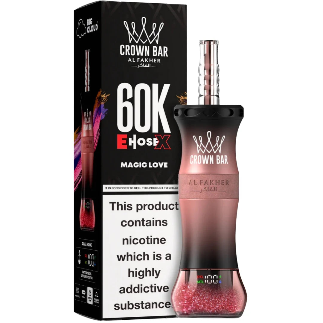 Al Fakher Crown Bar Hose X 60K Puffs Disposable