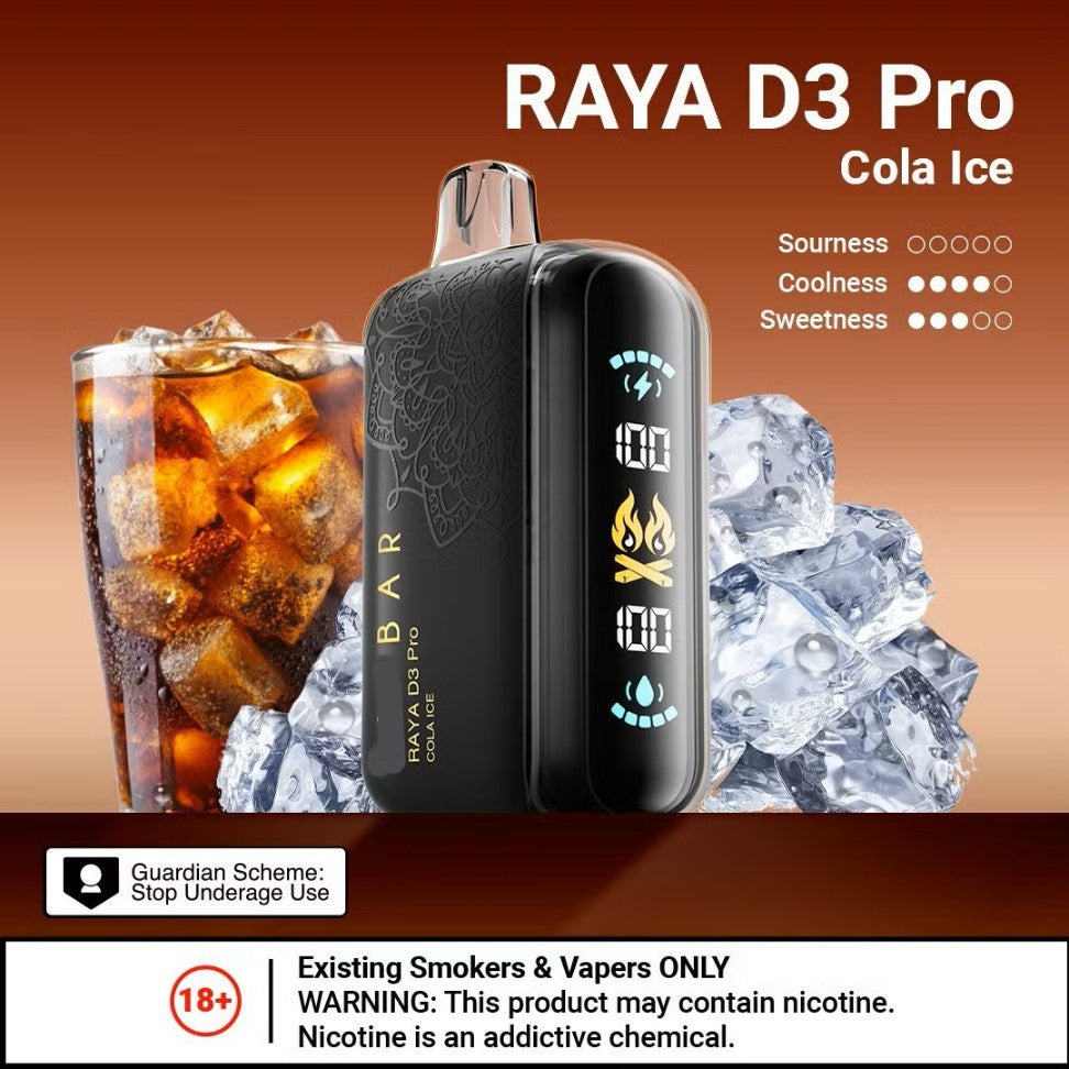 Elfbar Raya D3 Pro Disposable 30K puffs - Black Gold Edition