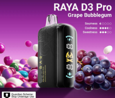 Elfbar Raya D3 Pro Disposable 30K puffs - Black Gold Edition