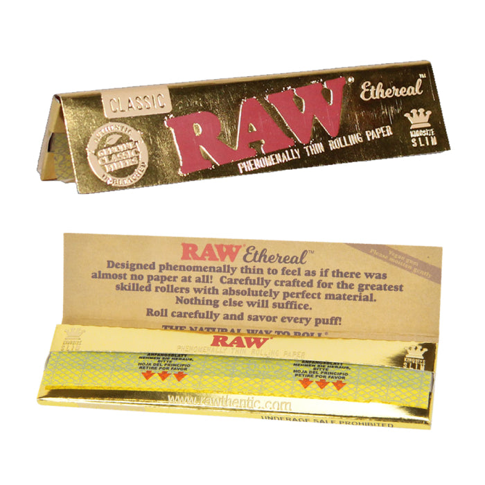 Raw Classic Ethereal Gold King Size Rolling Papers – Tobacco House
