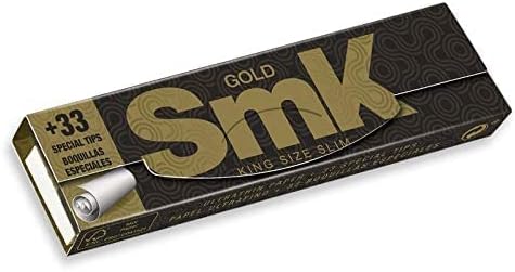 SMK Gold Rolling Papers King Size With Tips