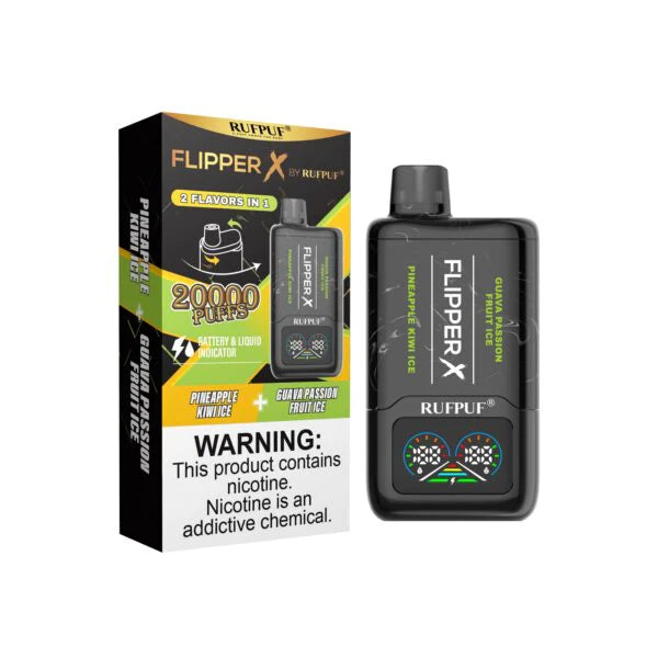 Flipper X By RufPuf 2 Flavors In 1, 20K Puffs