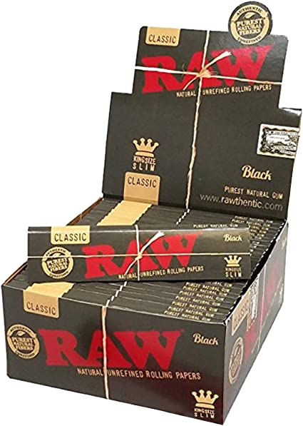 RAW  Black King Size Rolling Papers