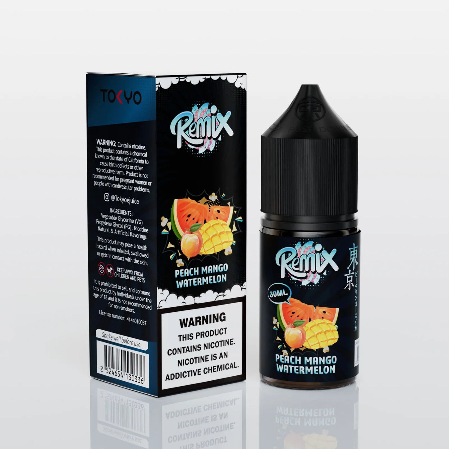 Tokyo Remix Series Peach Mango Watermelon 30ml