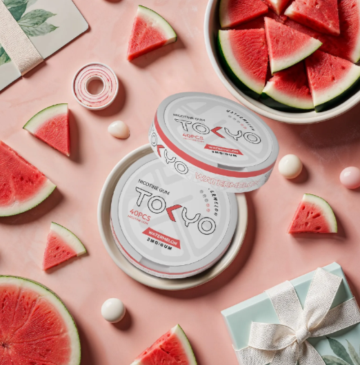 Tokyo Watermelon Nicotine Gum 40 Pcs Pack