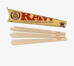 Raw Classic Pre rolled King Size Cone Pack of 3