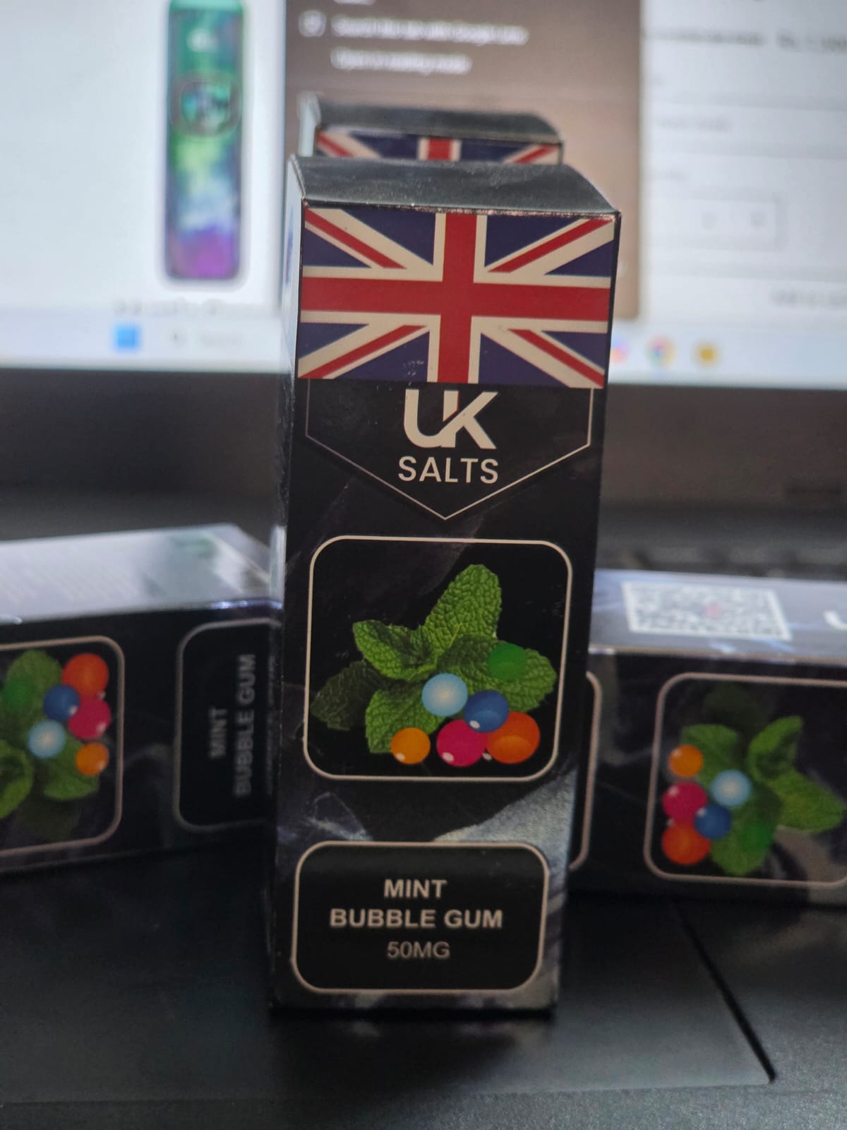 Uk Salts Mint Bubble Gum 30ml