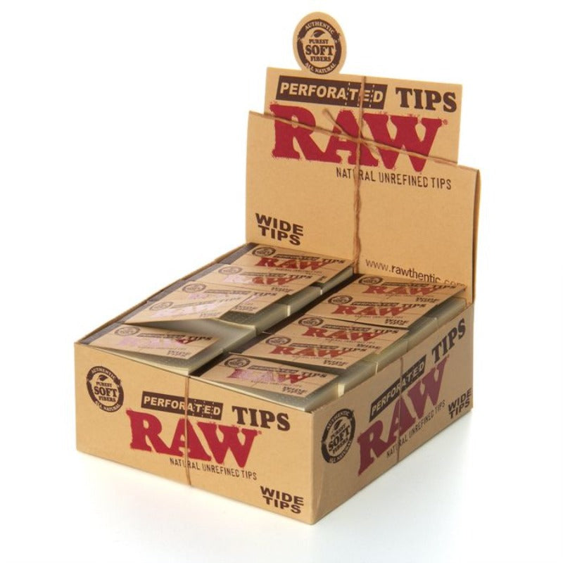 RAW Perforated Wide Tips – Tobacco House