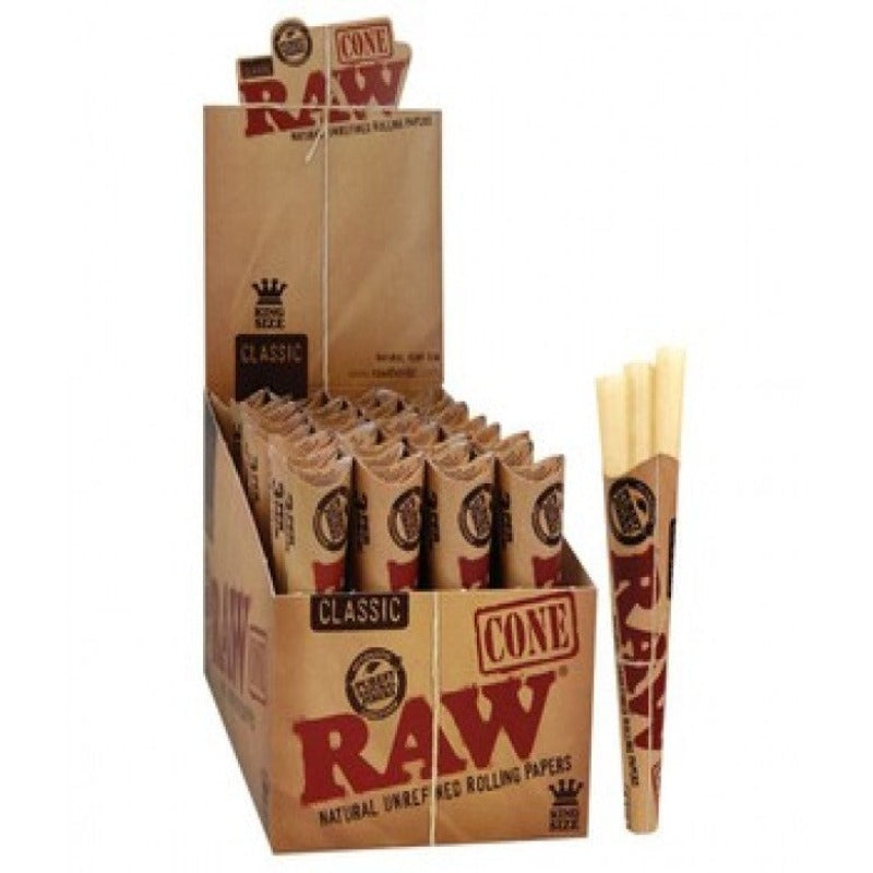 Raw Pre rolled King Size Cone Pack of 3